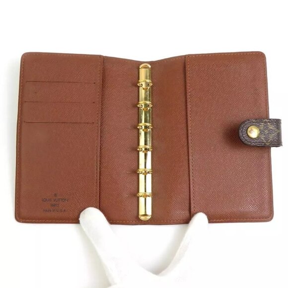 Auth LOUIS VUITTON Monogram Agenda PM Agenda/Note Cover Brown - Picture 8 of 10